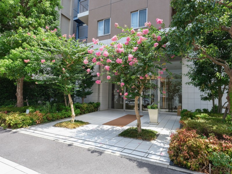 綺麗に保たれたエントランスが入居者様を快適な居住空間へと誘います。色鮮やかな心安らぐ植栽が施され、毎日気持ち良く出入りできますね