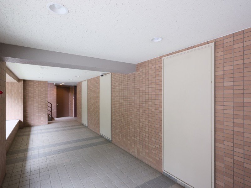 清潔感のある共用廊下です。清掃が行き届いた様子から管理体制の良さが伺えます。