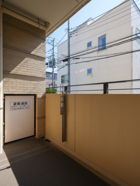 南向きで採光の取れたバルコニーです。洗濯金物付きで晴れた日にはしっかりと洗濯物を乾かせそうです。