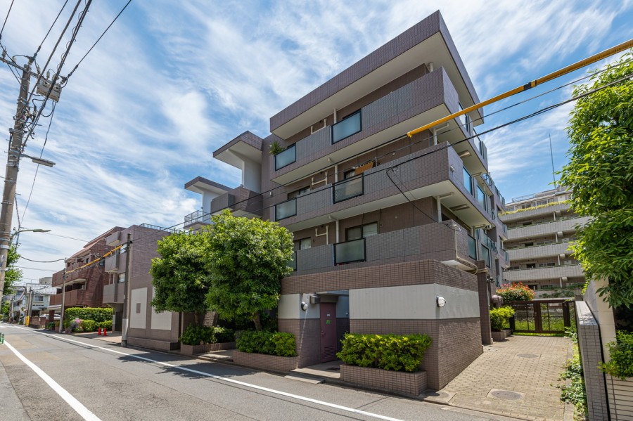 東京建物旧分譲の5階建て、総戸数34戸の落ち着いた色合いの重厚感あふれるマンションです。多摩川がちかくにあり、川沿いの土手を歩いたりジョギングをしたり、自然を感じながらリフレッシュできそうです。