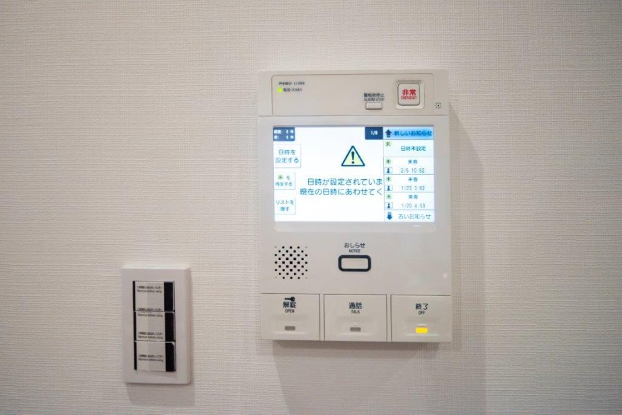 ◆TVモニター付インターホン◆訪ねてきた相手をモニター越しに確認でき、防犯対策に役立ちます。インターホン越しに話をすることが可能です。