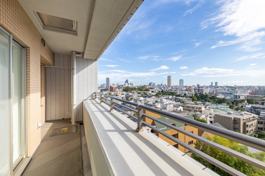 南向きで暮らしに大切な光と風をたっぷり取り込み、思わずのびをしたくなるバルコニーです。タワーレジデンスで叶える開放的な暮らしが叶う住まいとなりそうです。