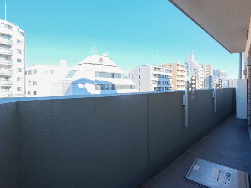 心地よい陽光を取り込み、空間をゆるやかに紡ぐバルコニーです。物干し金物付き、天気の良い日には洗濯物がしっかりと乾きそうです。