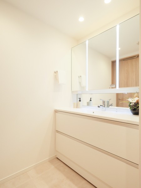 使うたびに心に気品とゆとりを与えてくれるホテルライクな洗面化粧台です。