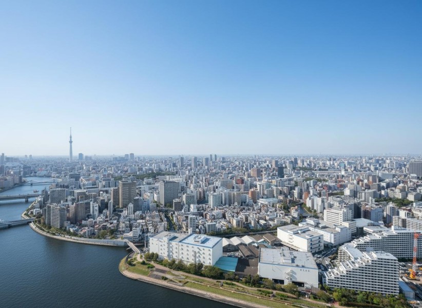 季節の移ろいを感じることができる空と隅田川、都会ならではのビル群のコントラストを楽しむことができます。リバーサイドならではの開放的な景色が日常に潤いを添えます。