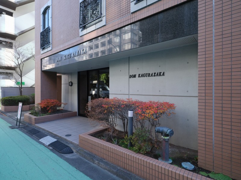 日勤の管理人さんによって整えられた玄関前です。清掃が行き届いた様子から管理体制の良さが伺えます。