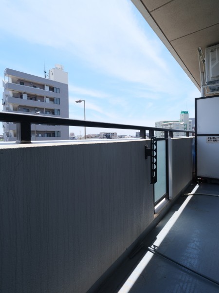 視界の先に空が広がるバルコニーです。ふと外に出て気分転換をしたくなるような、明るく爽やかな空間です。
