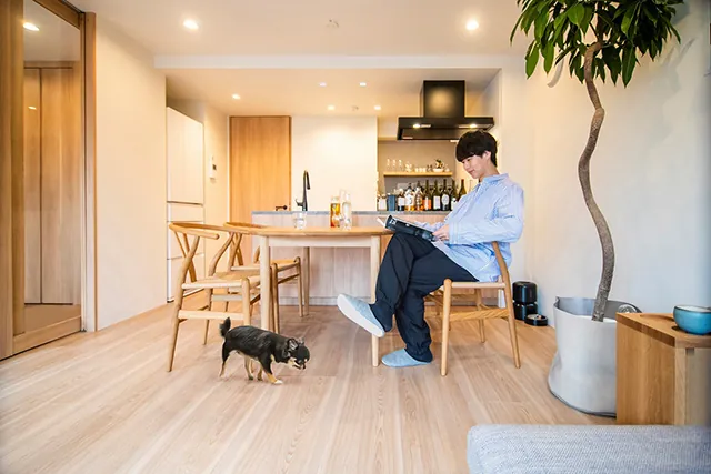 愛犬とのびのび暮らせる家のイメージ画像