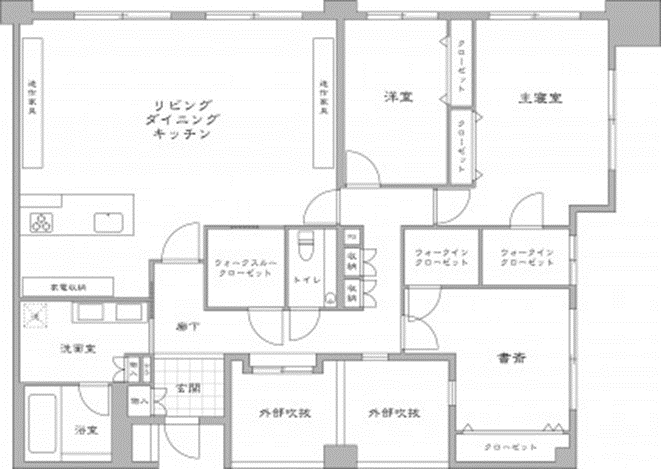 家族みんなのための開放感あふれるラグジュアリーな寝室１