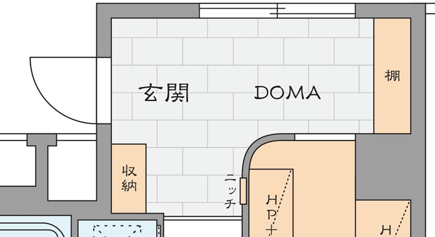 土間収納のリノベーション実例10【ウォークスルータイプ】