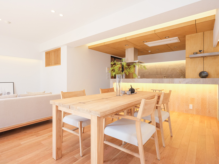 実例③木の質感が美しいLDK