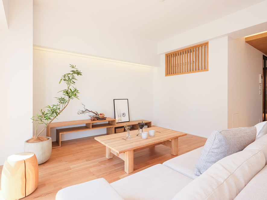 実例③木の質感が美しいLDK