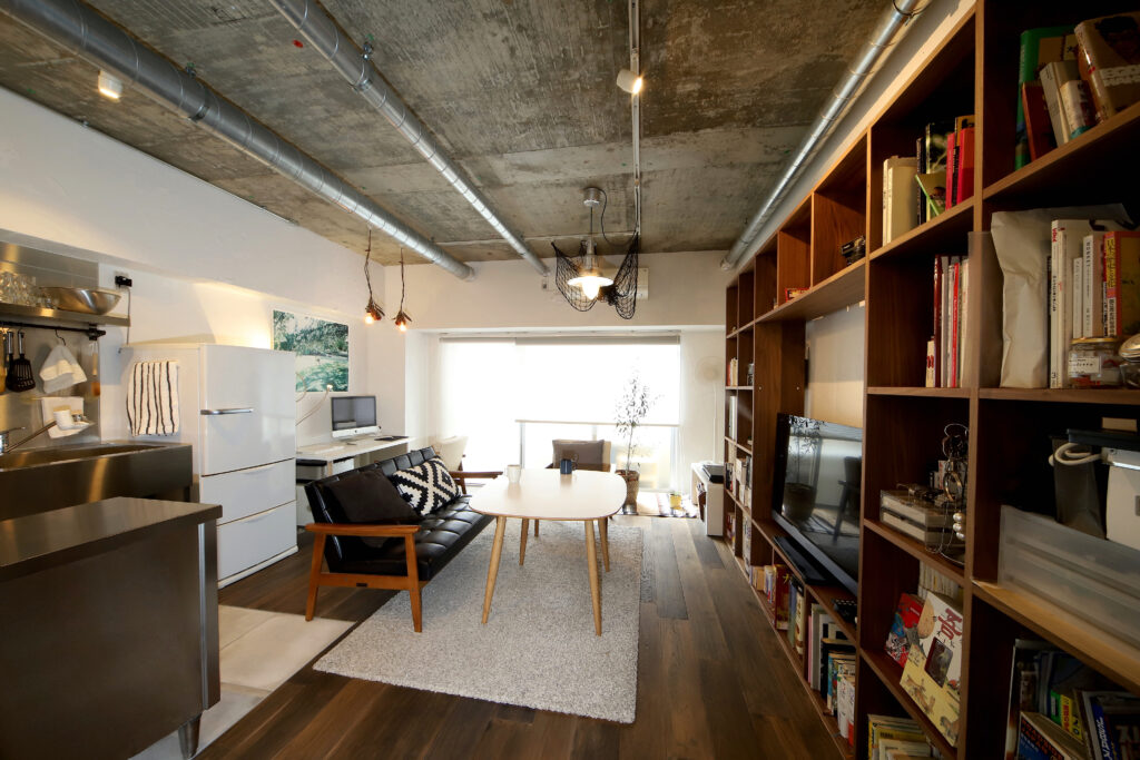 種類②テレビボード一体型収納