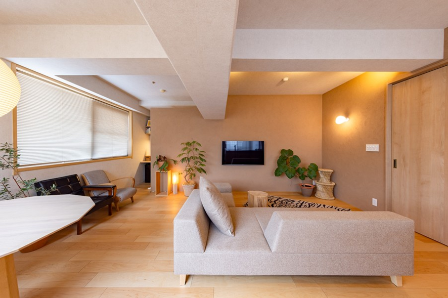 家具の高さや奥行を揃える