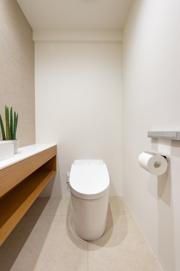 事例3：洗面・トイレを統一感ある空間にした事例